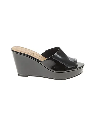 Pre-owned Chinese Laundry Wedges In Black