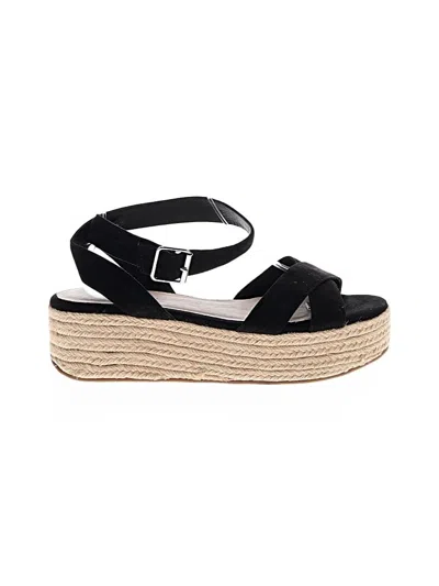 Pre-owned Chinese Laundry Wedges In Black
