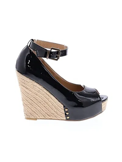 Pre-owned Chinese Laundry Wedges In Black