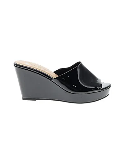 Pre-owned Chinese Laundry Wedges In Black