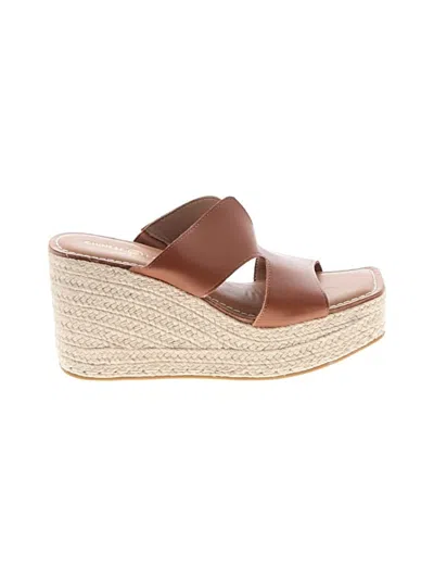 Pre-owned Chinese Laundry Wedges In Brown