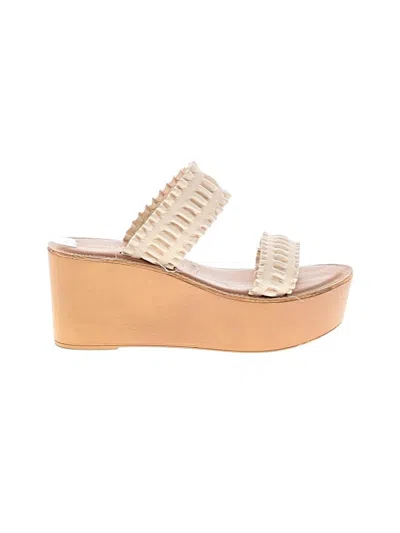 Pre-owned Chinese Laundry Wedges In White