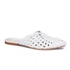 CHINESE LAUNDRY WILD FLOWER LEATHER MULE IN WHITE