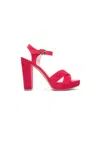 Chinese Laundry Women's Ankle Strap Platform Heel In Red