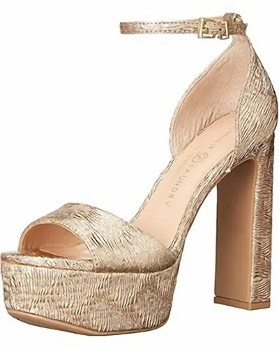 Chinese Laundry Women Asher Heeled Sandal In Gold