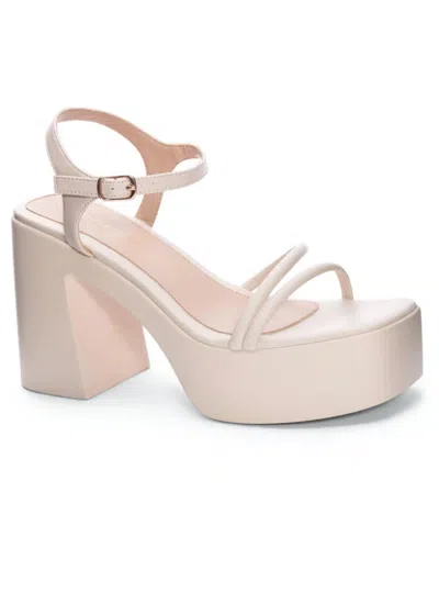 Chinese Laundry Women's Avianna Platform Sandal In Cream In Pink