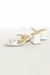 Chinese Laundry Women's Blaine Block Heel Sandal In White In White