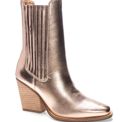 CHINESE LAUNDRY WOMEN'S CALI METALLIC BOOTIE IN COPPER