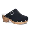 Chinese Laundry Carlie Sherpa-lined Clogs In Black