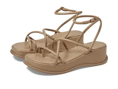 Chinese Laundry Women's  Clairo Sandals Beige Ankle Strap Platform Rhs7534 In Brown