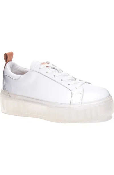 Chinese Laundry Women's  Gold Glee Sneakers White Platform Shoes Ver1234