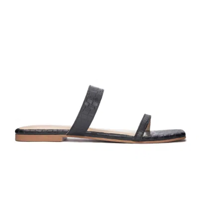 Chinese Laundry Women's Deana Leather Slide Sandal In Black
