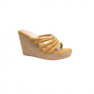 Chinese Laundry Women's Eleana Comfy Wedge Sandals In Neutral Yellow