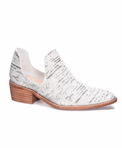 Chinese Laundry Women's Fortune Ankle Boot In Lizard White/black