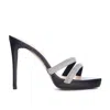 Chinese Laundry Women's Friendly Rhinestone Dress Sandal In Black In Black