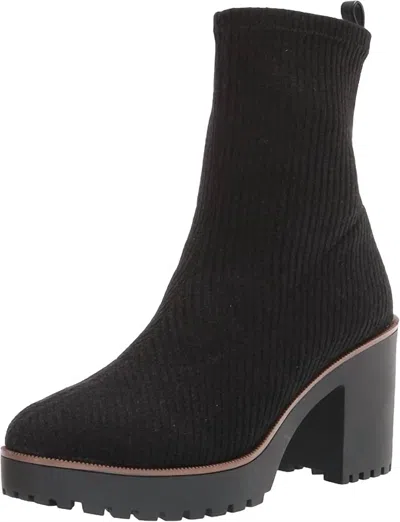 Chinese Laundry Women's Garvey Chill Knitted Fashion Boots In Black