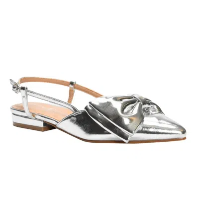 Chinese Laundry Women's Harmony Bow Flats In Silver