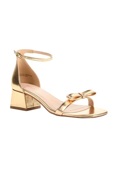 Chinese Laundry Women's Lanita Heel Sandal In Gold Metallic