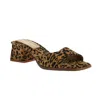 Chinese Laundry Liinda Leopard Block-heel Mules Women In Brown