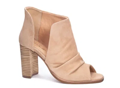 Chinese Laundry Women's Loyalty Peep Toe Bootie In Natural In Pink