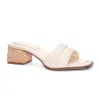 Chinese Laundry Women's Lucianna Smooth Sandal In Cream In White