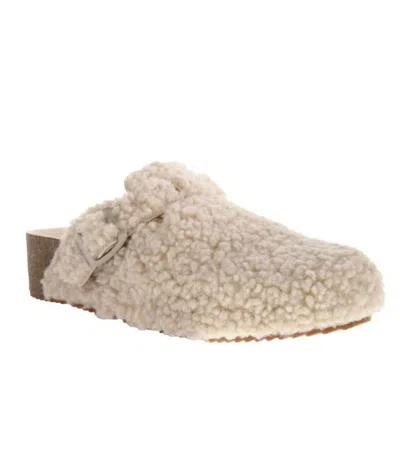 Chinese Laundry Women's Magnolias Shearling Clogs In Cream In White