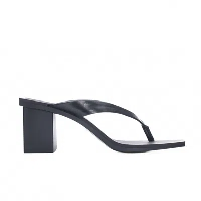 Chinese Laundry Women's Marna Y2k Thong Block Heel Sandal In Black