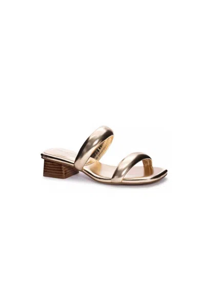Chinese Laundry Women's Metallic Alistair Sandal In Gold