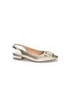 Chinese Laundry Women's Metallic Buckle Flat Slide In Gold
