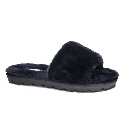 Chinese Laundry Rally Womens Slip On Casual Slide Sandals In Black
