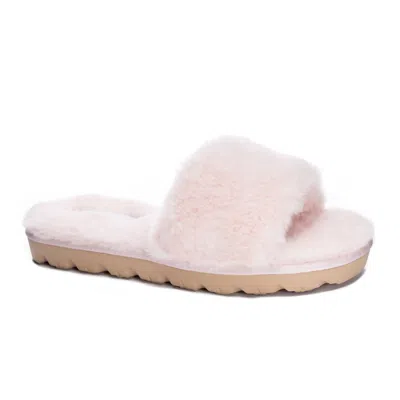 Chinese Laundry Women's Rally Faux Fur Slide In Pink