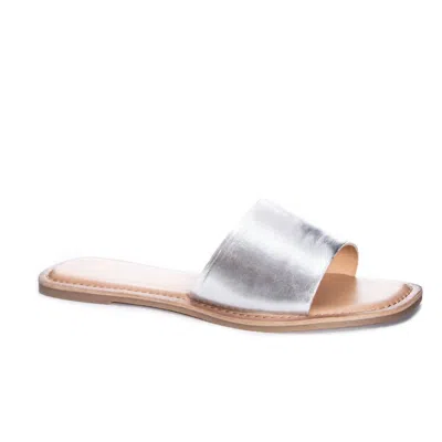 Chinese Laundry Women's Regina Slide Sandals In Silver