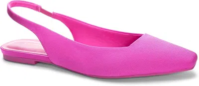Chinese Laundry Women's Rhyme Time Sling Back Flats In Pink Fabric In Multi