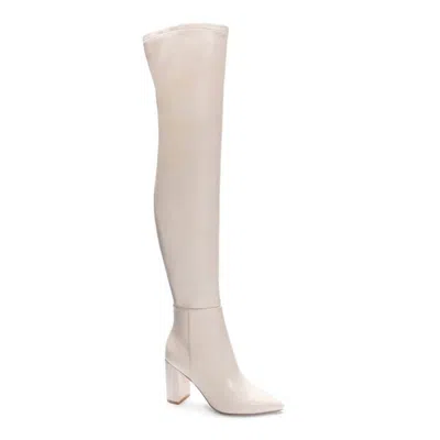 Chinese Laundry Women's Slim Fit Over The Knee Boots In Cream