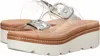 Chinese Laundry Surfs Up Platform Sandal In Vinyl Clear In Multi