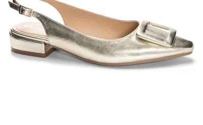 Chinese Laundry Women's Sweetie Metal Flat Shoes In Gold