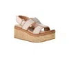 Chinese Laundry Women Swell Platform Sandal In Natural In White