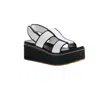 Chinese Laundry Swell Raffia Platform Wedge Sandal In White