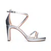 Chinese Laundry Women's Taryn Strappy Vegan Leather Dress Heels In Silver In Silver