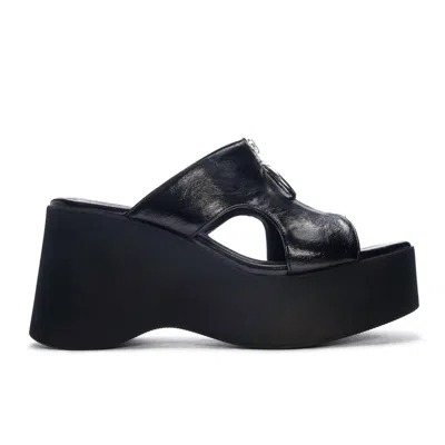Chinese Laundry Women's Taysha Platform Slide Sandals In Black