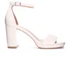 Chinese Laundry Women's Teri Vegan Leather Dress Chunky Heels In Bone In White