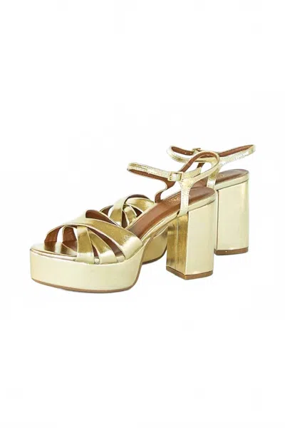 Chinese Laundry Women's Tessa Metallic Platform Heels In Gold