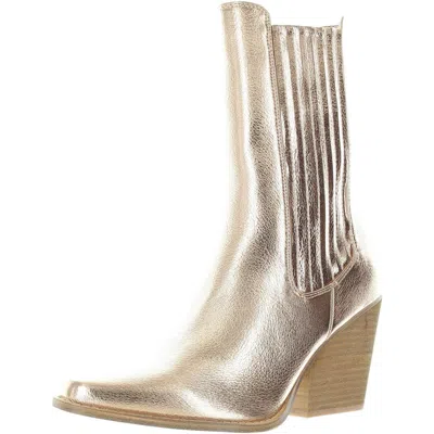 Chinese Laundry Womens Metallic Mid-calf Boots In Gold