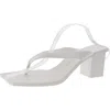 Chinese Laundry Womens Solid Faux Leather Slide In White