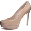 Chinese Laundry Wow Womens Padded Insole Stiletto Platform Heels In Brown