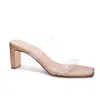 Chinese Laundry Simple Sophistication Clear Sandals In Beige