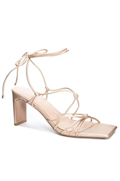 Chinese Laundry Yita Strappy Sandal In Brushed Gold In Multi