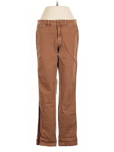 Pre-owned Chino By Anthropologie Khaki Pant In Brown
