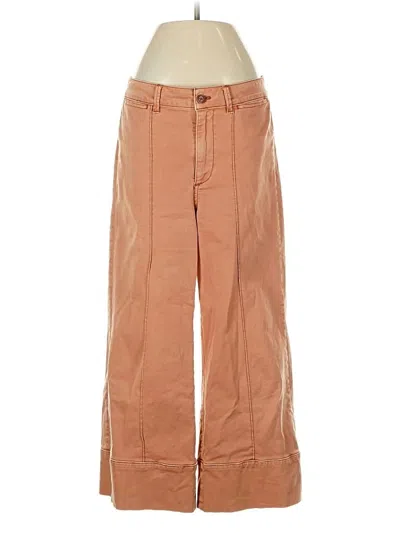 Pre-owned Chino By Anthropologie Khaki Pant In Orange