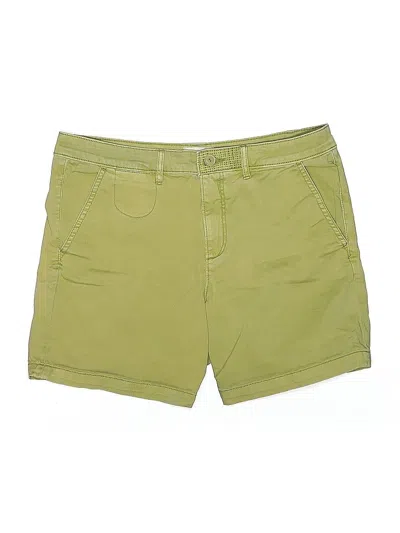 Pre-owned Chino By Anthropologie Khaki Shorts In Green
